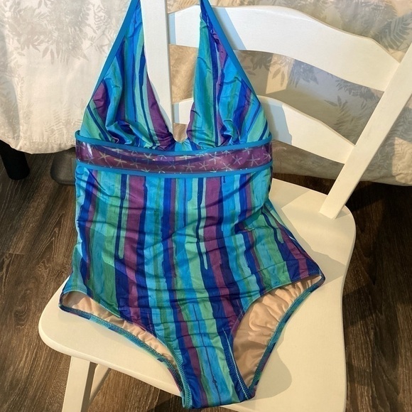 La PERLA SUMMER STRIPE ONE PIECE BATHING SUIT-34C - Picture 6 of 16